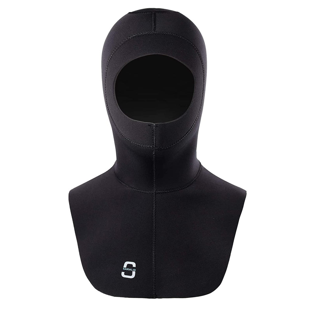 Sarhlio Neoprene Wetsuit Hoods Scuba Diving Hood 3/2Mm For Men Women, Face Seal Thermal Bib Dive Cap For Kayaking Snorkeling Swi