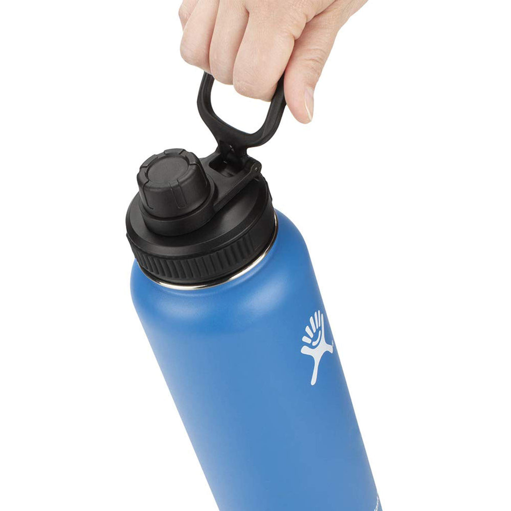 Vmini Spout Lid, Compatible With Hydro Flask Wide Mouth Sports Water Bottle, 5 Different Color Rubber Rings, Big Handle, Easy To