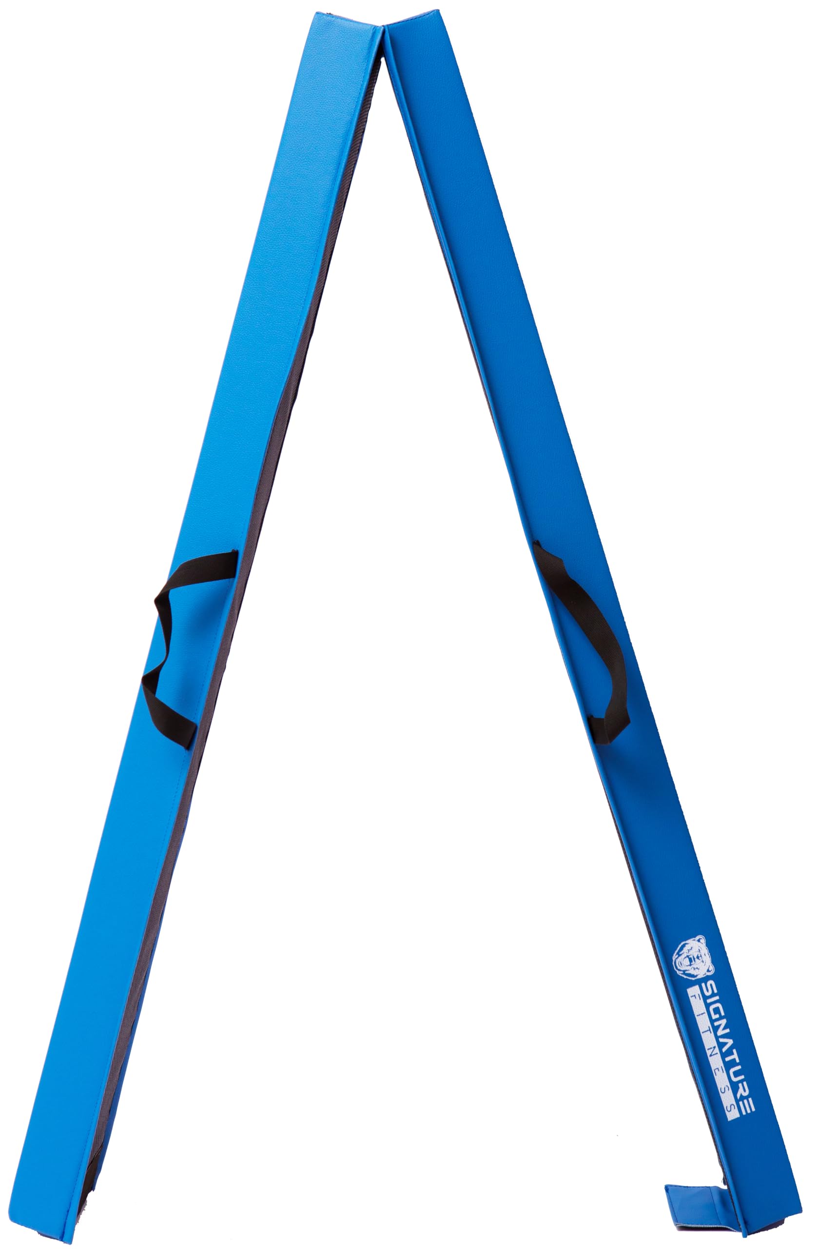 Fitvids 8 Ft Folding Balance Beam Gymnastics Floor Beam With Anti-Slip Bottom And Carrying Handles, Blue
