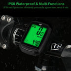 Bicycle Speedometer Waterproof Wireless Cycle Bike Computer Bicycle Odometer With Lcd Display  Multi-Functions