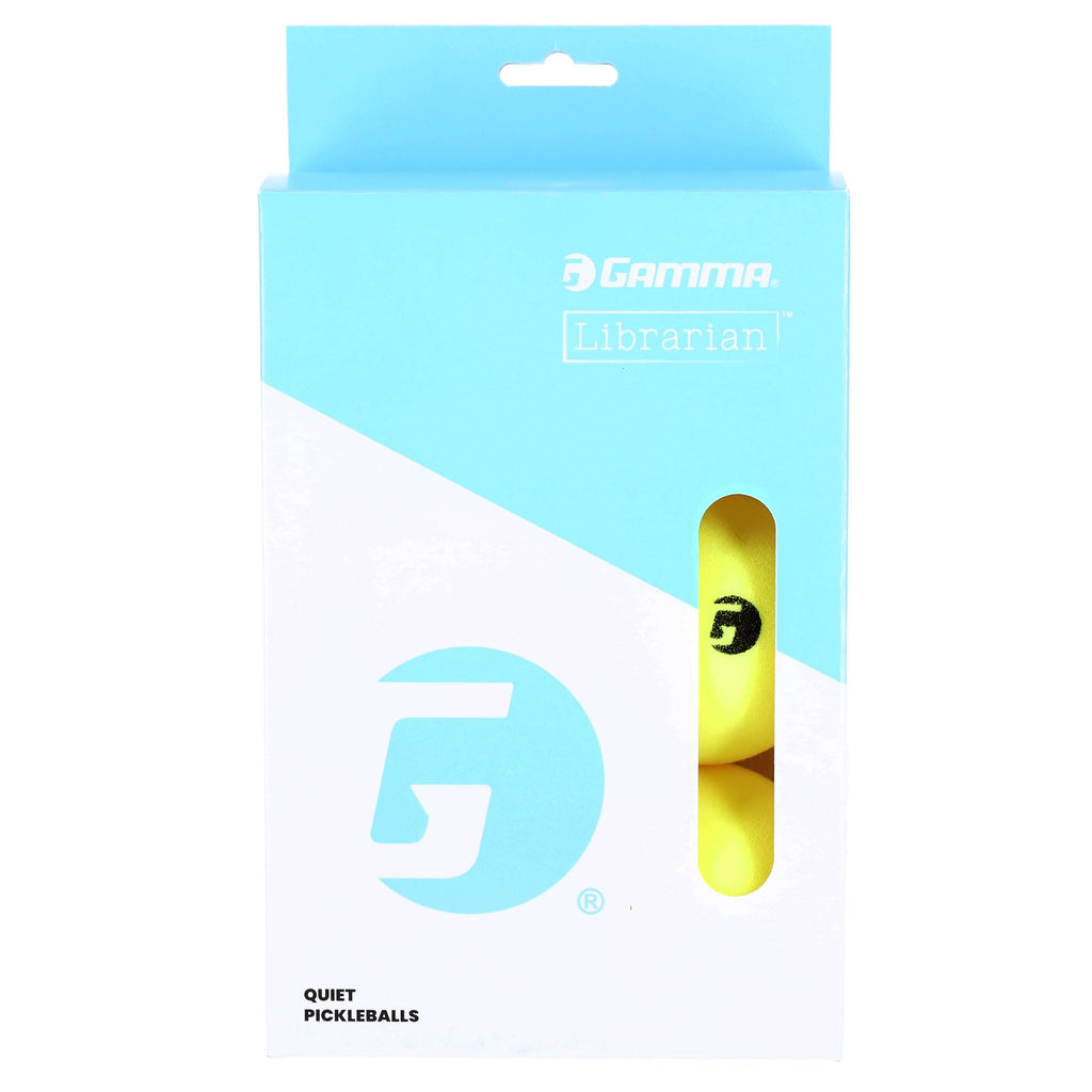 Gamma Librarian Foam Pickleball Balls, Foam Balls For Pickleball Practice With True Bounce On All Surfaces, Box Of 6