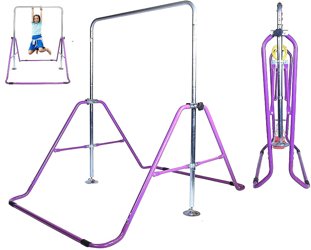 Gymnastics Bar Kids Home Training Kip Bar  Expandable Horizontal Kip Bar Folding Home Gym Equipment Boys And Girls  Junior Gymna