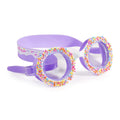 Bling2O Girls' Grape Jelly Donut Swimming Goggles With Uv Protection (Ages 6+ Up) - Latex-Free, 100% Silicone - Includes Anti-Fo