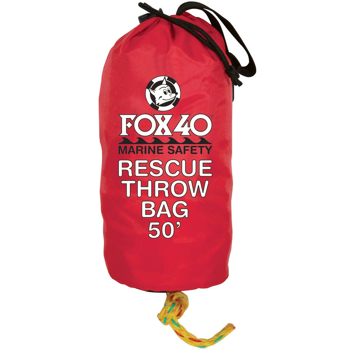 Fox 40 Rescue Throw Bag, 50 Feet Of Rope, Red