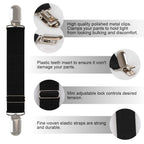 Boncas Sturdy Adjustable Elastic Boot Straps Motorcycle Pant Clips Bicycle Stirrups Straps Keeping Your Pants Tucked