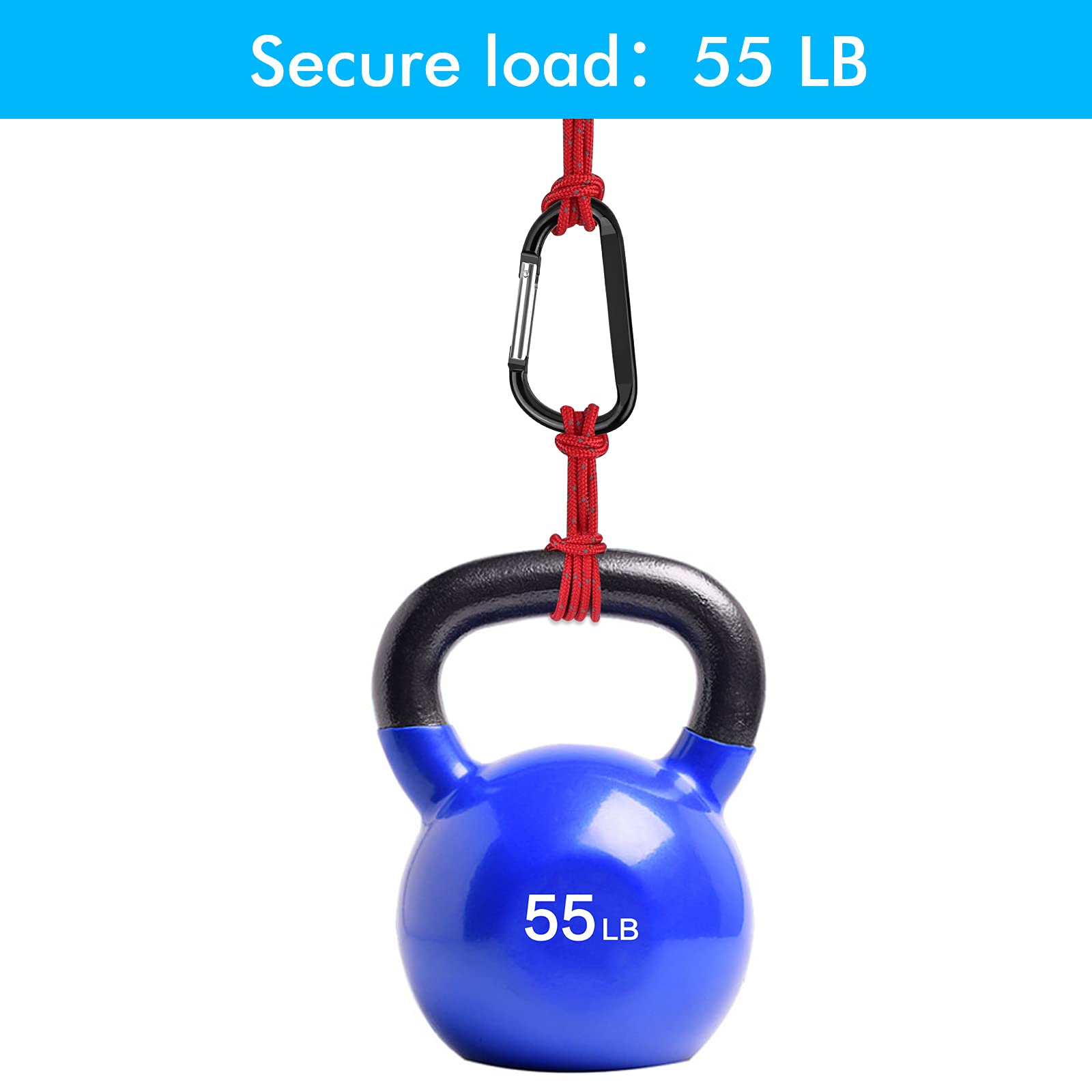 5Pcs 4 ''/10Cm Carabiner Clip- Large Strong Caribeener Clips-D Ring Caribeaner Keychain.