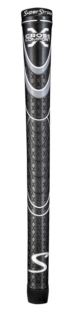 Superstroke Cross Comfort Golf Club Grip, Black/Gray (Undersize) | Soft & Tacky Polyurethane That Boosts Traction | X-Style Surf