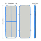 13Ft Inflatable Gymnastics Tumbling Mat 4'' Thick Air Tumble Track Gymnastics Training Mat With Electric Air Pump For Home Use/T
