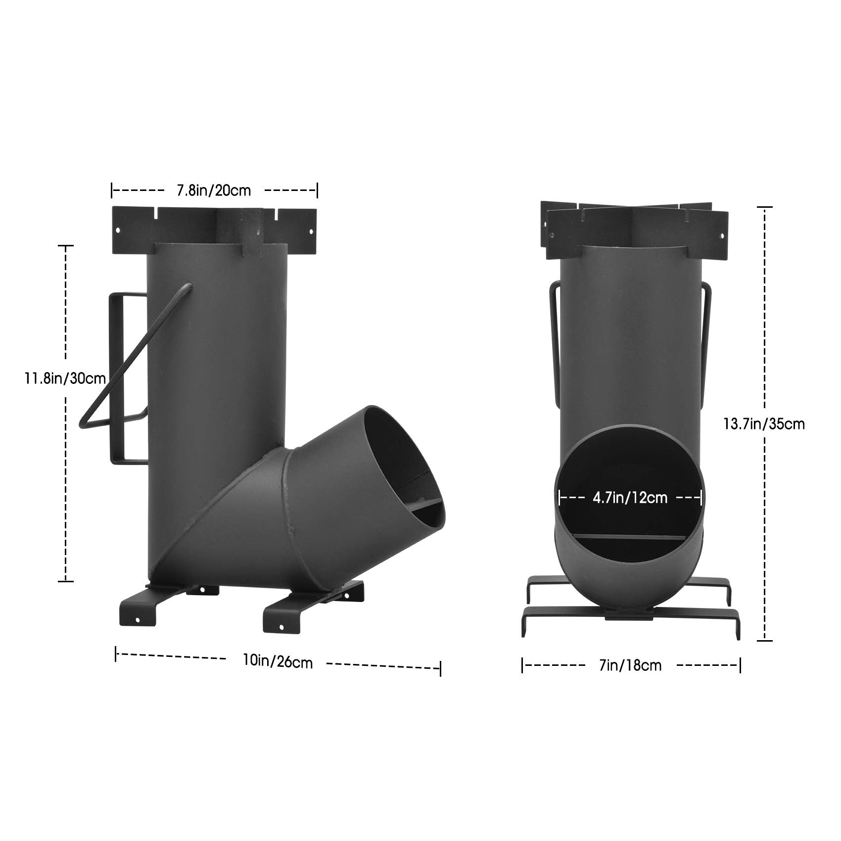 Stanbroil Camping Rocket Stove For Outdoor Cooking, Portable Wood Burning Stove For Backyard, Camp Cooking And Emergency Situati