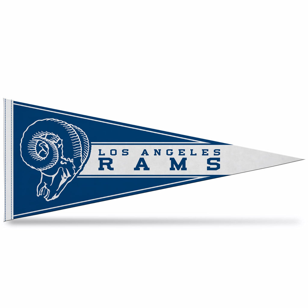 Rico Industries Nfl Football Los Angeles Rams Retro 12'' X 30'' Felt Wall D  Cor Pennant - Great For Home/Bed Room/Man Cave D  C