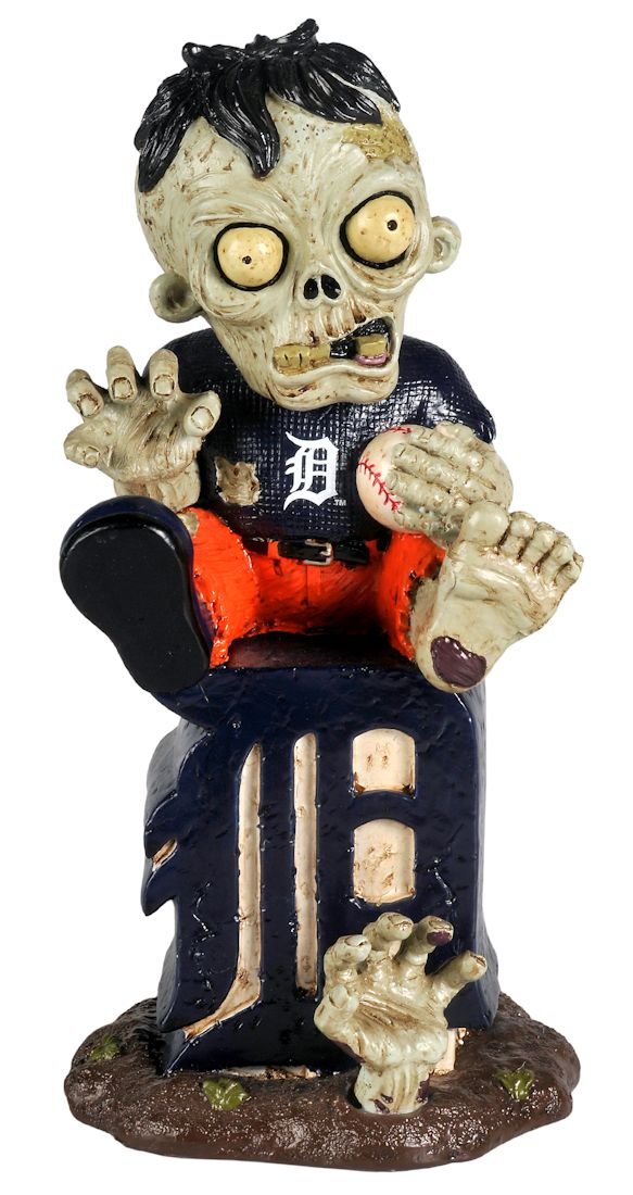 FOCO MLB Detroit Tigers Sitting On Logo Zombie