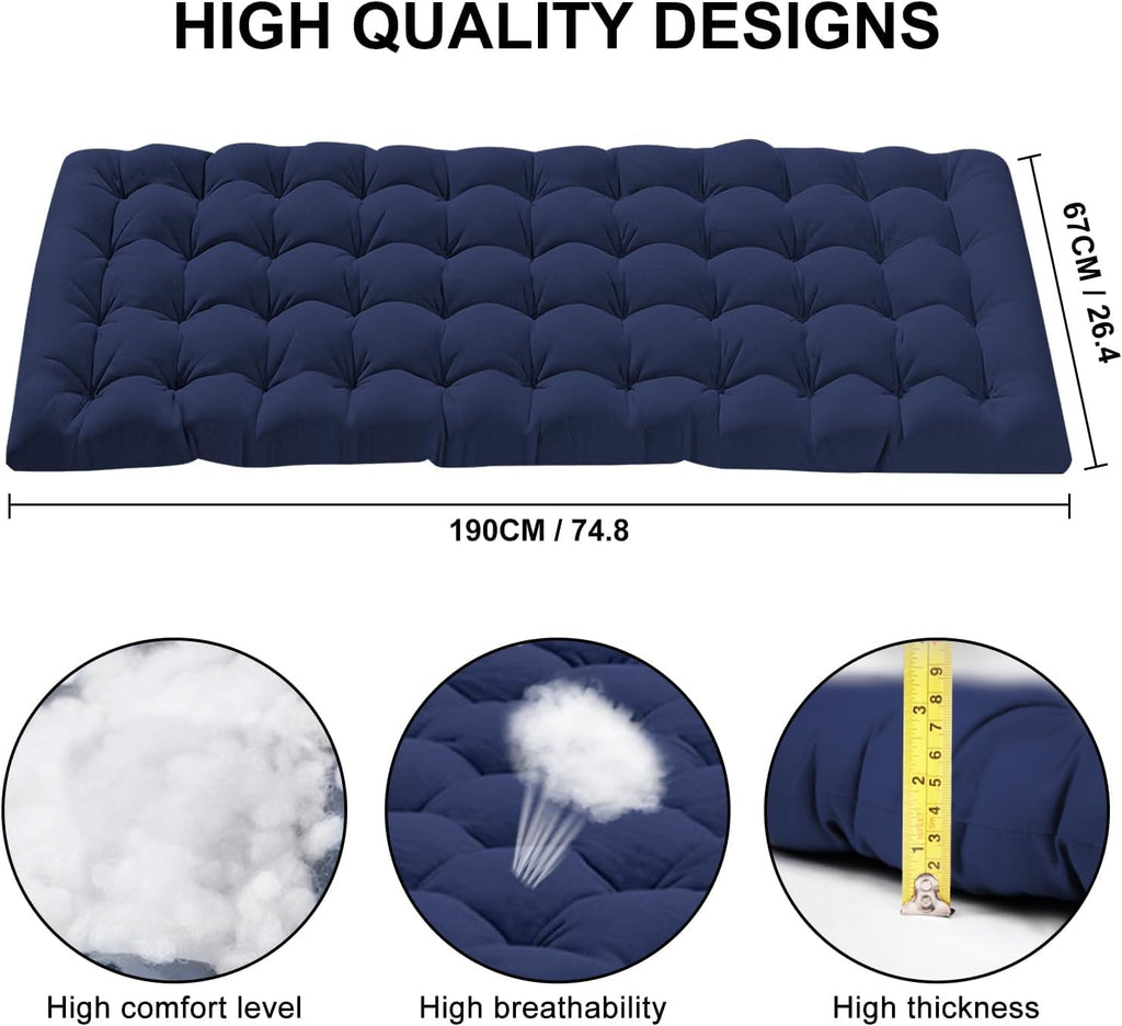 Camping Cot With Mattress, 450Lbs(Max Load), Portable Folding Outdoor Bed With Carry Bag For Adults Kids, Heavy Duty Cot For Tra