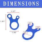 3 Hole Tensioner - Adds Tension To Line Of Various Makes (10 Pack, Black)