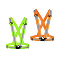 Chiwo Reflective Vest Running Gear 2Pack, High Visibility Adjustable Safety Ves For Night Cycling,Hiking, Jogging,Dog Walking (G