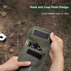 2Pcs Tent Stakes Bags(S+L) Puncture Resistant Tent Peg Storage Bags Large Capacity Waterproof Nail Pouch For Hiking Camping