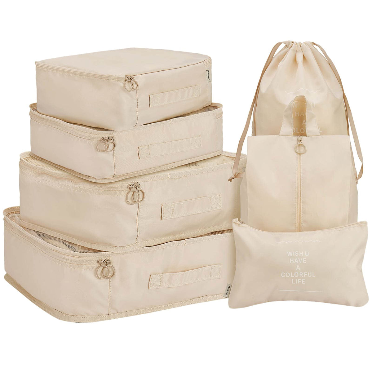 Hiday 7 Set Packing Cubes Luggage Packing Organizers Both For Travel And Daily Storage