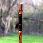 Brazos Rustic Wood Walking Stick, Hickory, Traditional Safari Style Handle, For Men & Women, Made In The Usa, 58'' Natural