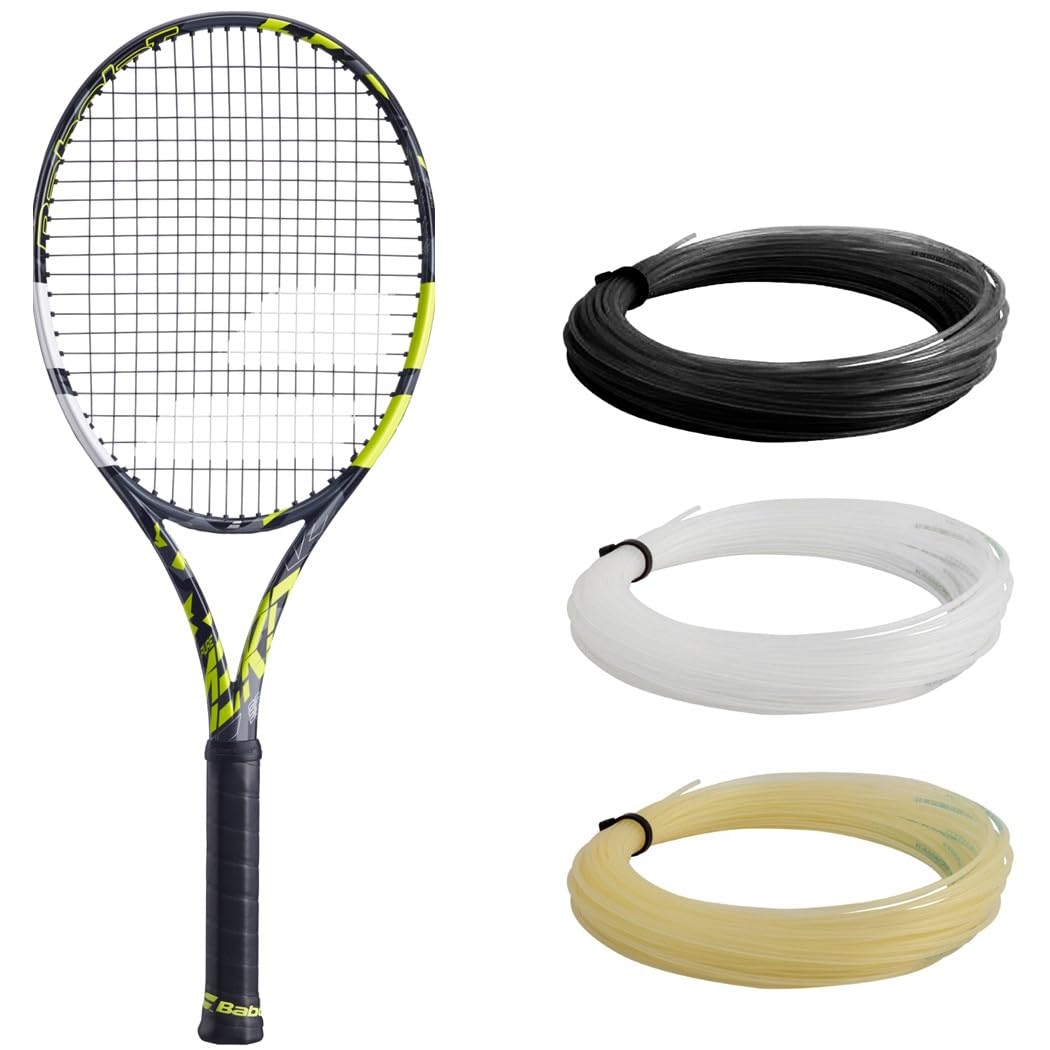 Babolat Pure Aero 98 Tennis Racquet (4 1/4 Grip) Strung with 16g White Babolat Syn Gut at Mid-Range Tension