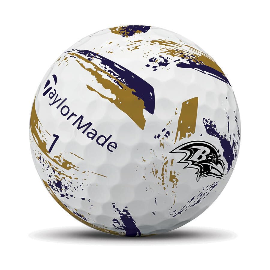 TaylorMade Golf Speed Soft Ink NFL Baltimore Ravens Dozen