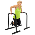 Prosourcefit Dip Stand Station, Heavy Duty Ultimate Body Press Bar With Safety Connector For Tricep Dips, Black