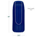 Best Choice Products 48In Kids Plastic Toboggan Snow Sled W/Pull Rope - Blue