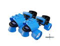 jaspo Kids GForce Adjustable Senior Roller Skates Outdoor Wheel Blue (614 Years Age Group)