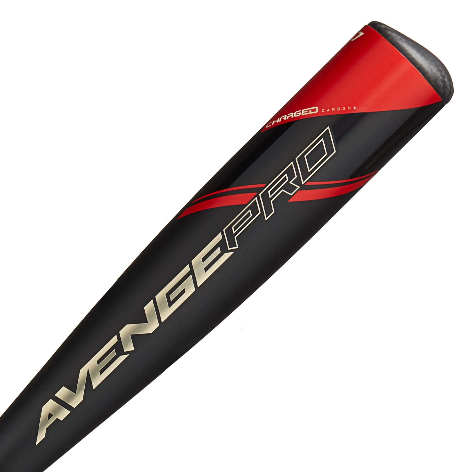 Axe Bat 2022 Avenge Pro (-10, 2-5/8'') Usabat Baseball Bat, 2-Piece Composite, Black/Red/Gold (32'' / 22 Oz.)