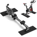 TOBWOLF 2PCS Rowing Machine Mat, Non-Slip Exercise Bike Mats for Home Gym Workout, Treadmill Mats Protector for Carpet & Hardwoo
