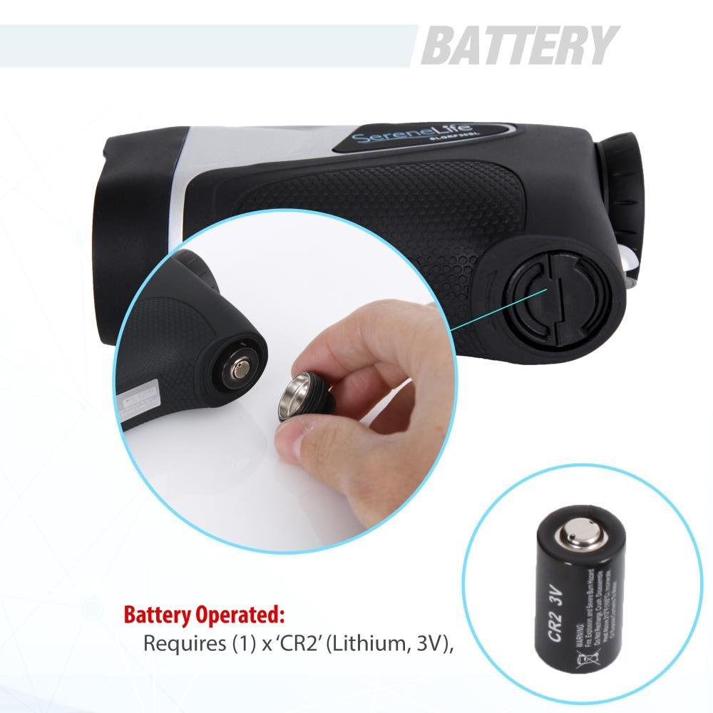 Serenelife Advanced Golf Laser Rangefinder With Pinsensor Technology - Waterproof Digital Golf Range Finder Accurate Up To 540 Y