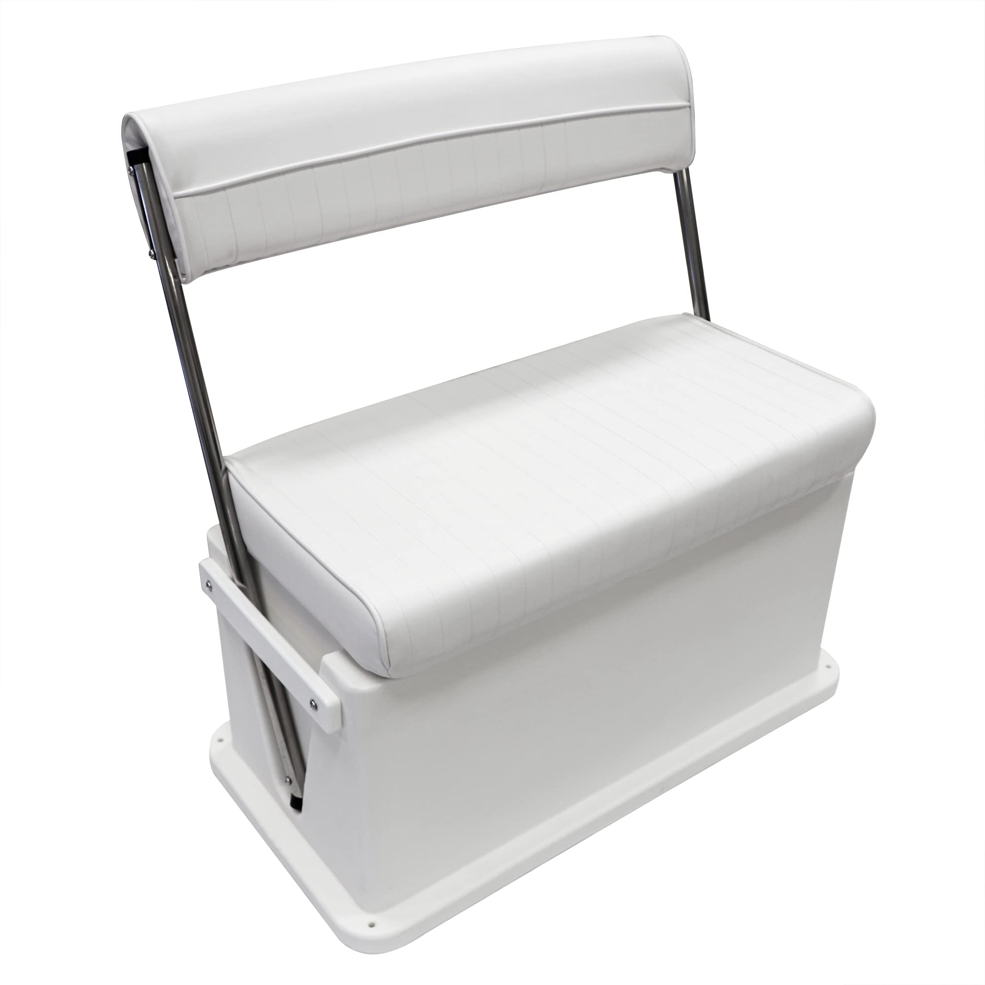 Wise 8Wd437Ss-784 Offshore Swingback Cooler/Storage Seat, Brite White, 62 Qt.