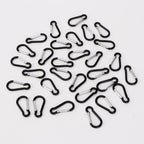 200 Pack Bulk Aluminum Carabiner Small Spring Clip Hook Spring-Loaded Gate Keychain Buckle Pack For Camping Hiking Backpack Bott