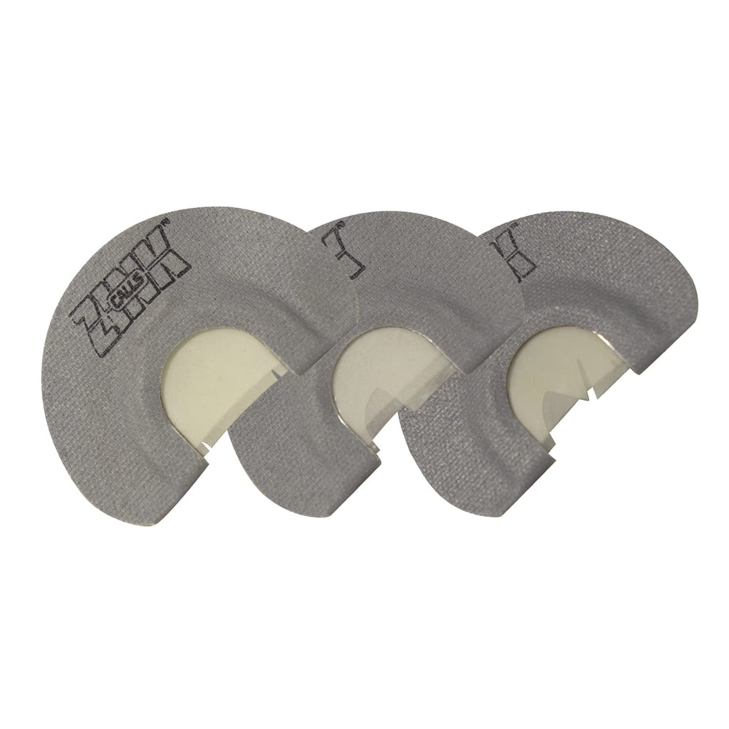 Zink Calls Z-Pak Hand-Built Easy-To-Use Turkey Hunting Diaphragm Game Calls - Z-Yelper Double Reed, Z-Cutter Triple Reed, Z-Comb
