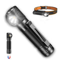 SuperFire Rechargeable Headlamp 1000 Lumens - Waterproof Hands-Free Light with 5 Modes & Magnetic Base | Gift for Men, Dads, Out