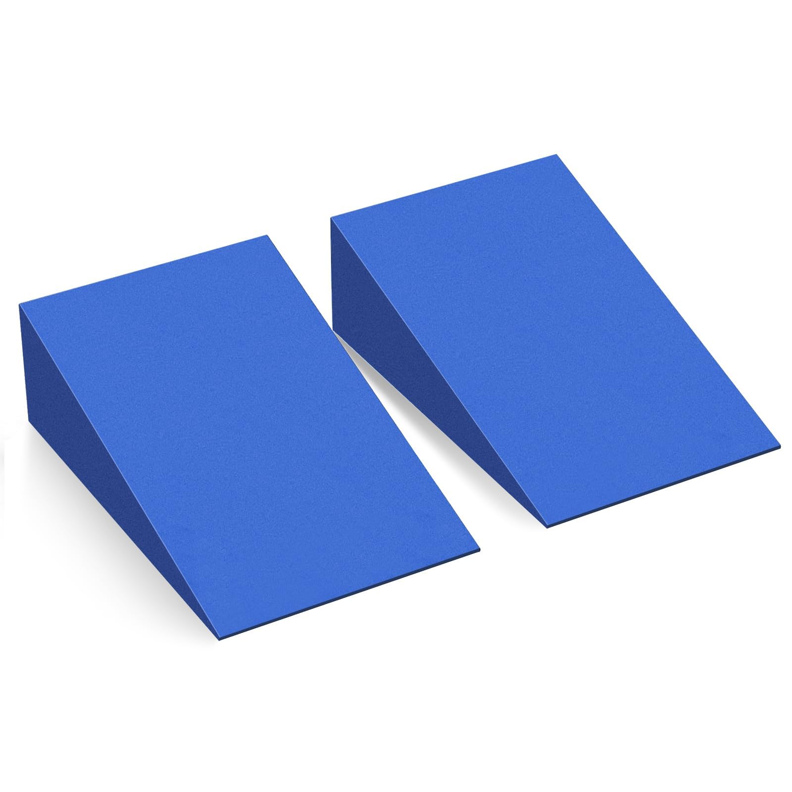 Inlisy Hard Foam Wedge Slant Board, 2-pcs Update Calf Stretcher, Squat Wedges for Yoga, Foot Rehabilitation and Stretching, and 
