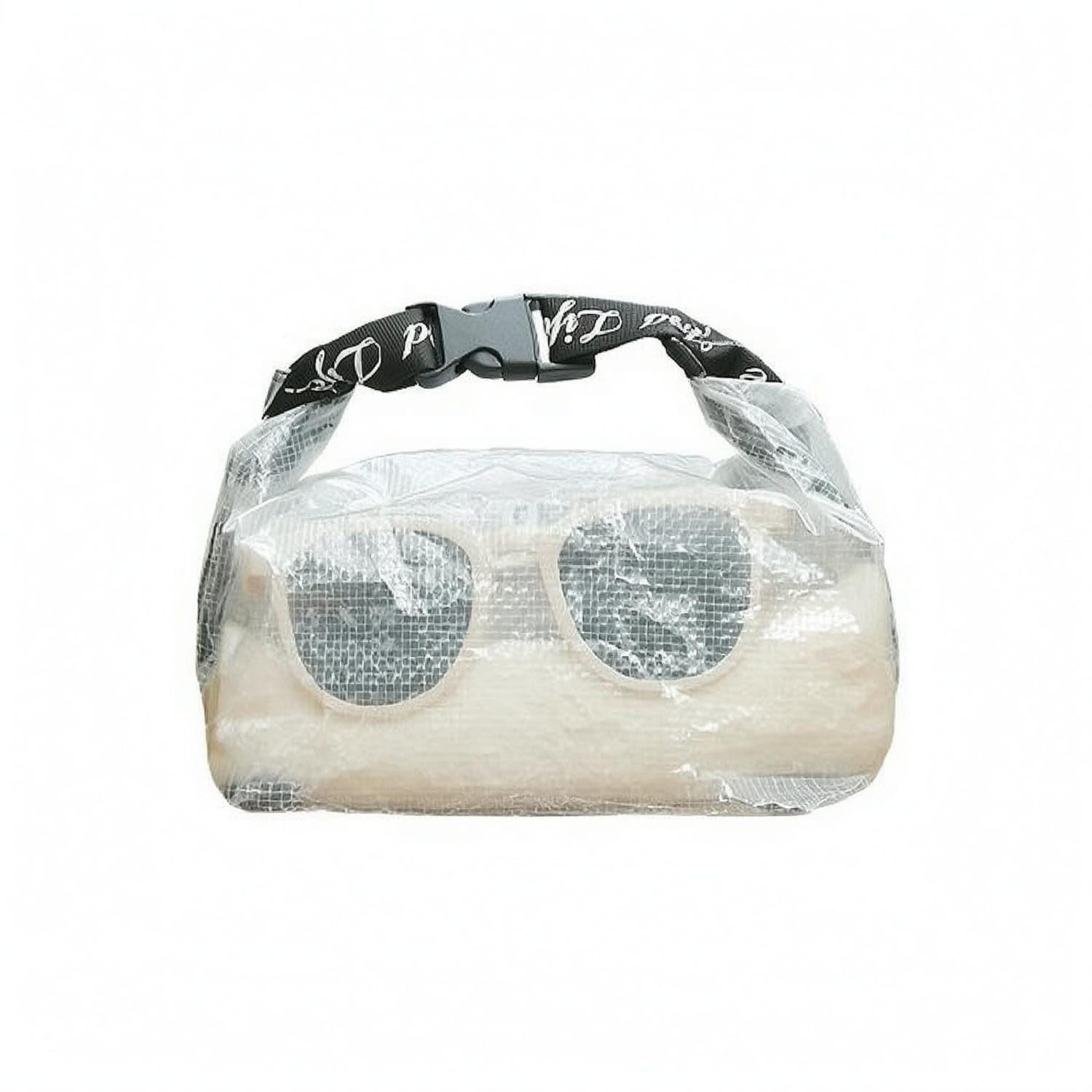 Ecomistiq WaterResistant RollTop Storage Bag Lightweight Outdoor Storage Bag SoftSided For, Transparent, M