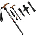 Aluminum Alloy Quick Lock Trekking Pole Anti-Shock Walking Stick Adjustable Cane Crutch For Mountains Trekking Hiking,Ultralight
