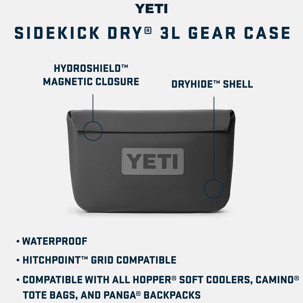 YETI Sidekick Dry 3L Gear Case, Black Forest Green