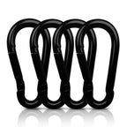 Autmatch Carabiner Clips, 3'' Carbon Steel Spring Snap Hook Caribeener Clips Buckle Pack Grade Heavy Duty Carabiners Quick Link 