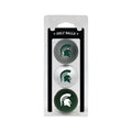 Team Golf Ncaa Michigan State Spartans 3 Golf Ball Pack Regulation Size Golf Balls, 3 Pack, Full Color Durable Team Imprint
