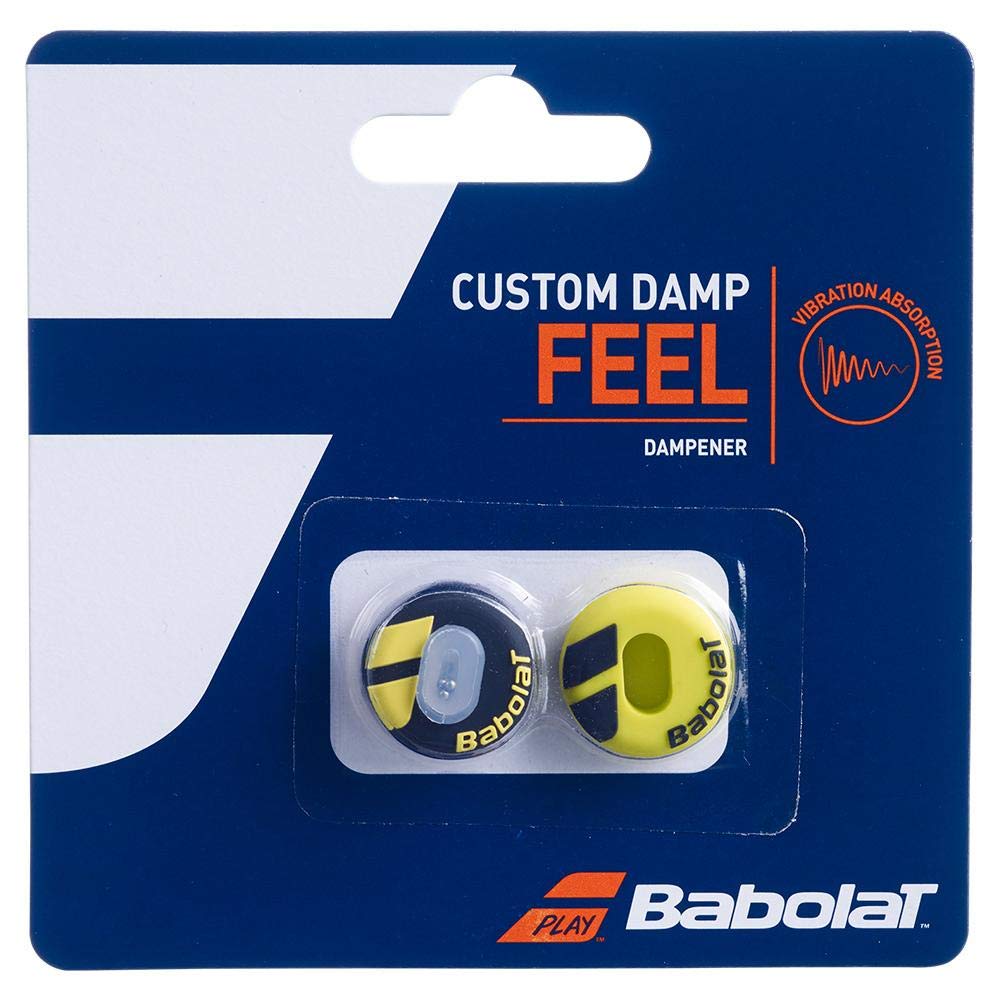 Babolat Custom Damp Vibration Dampener - Black/Yellow