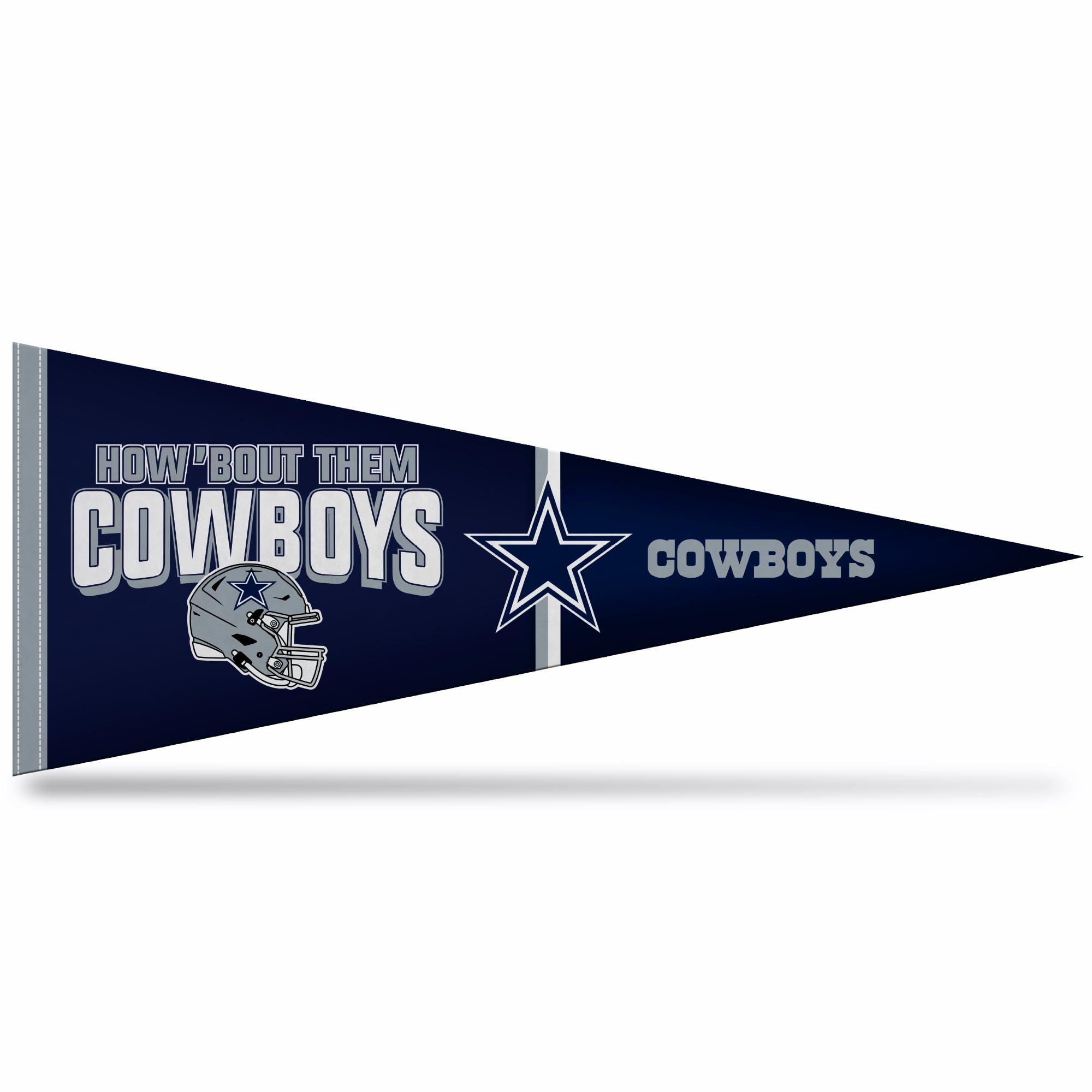 Rico Industries Nfl Football Dallas Cowboys Slogan 12'' X 30'' Felt Wall D  Cor Pennant - Great For Home/Bed Room/Man Cave D  Co