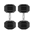 Ritfit 50Lb Dumbbells Set Of 2 Rubber Encased Dumbbell Sets With Optional Rack For Home Gym, Coated Hand Weights For Strength Tr
