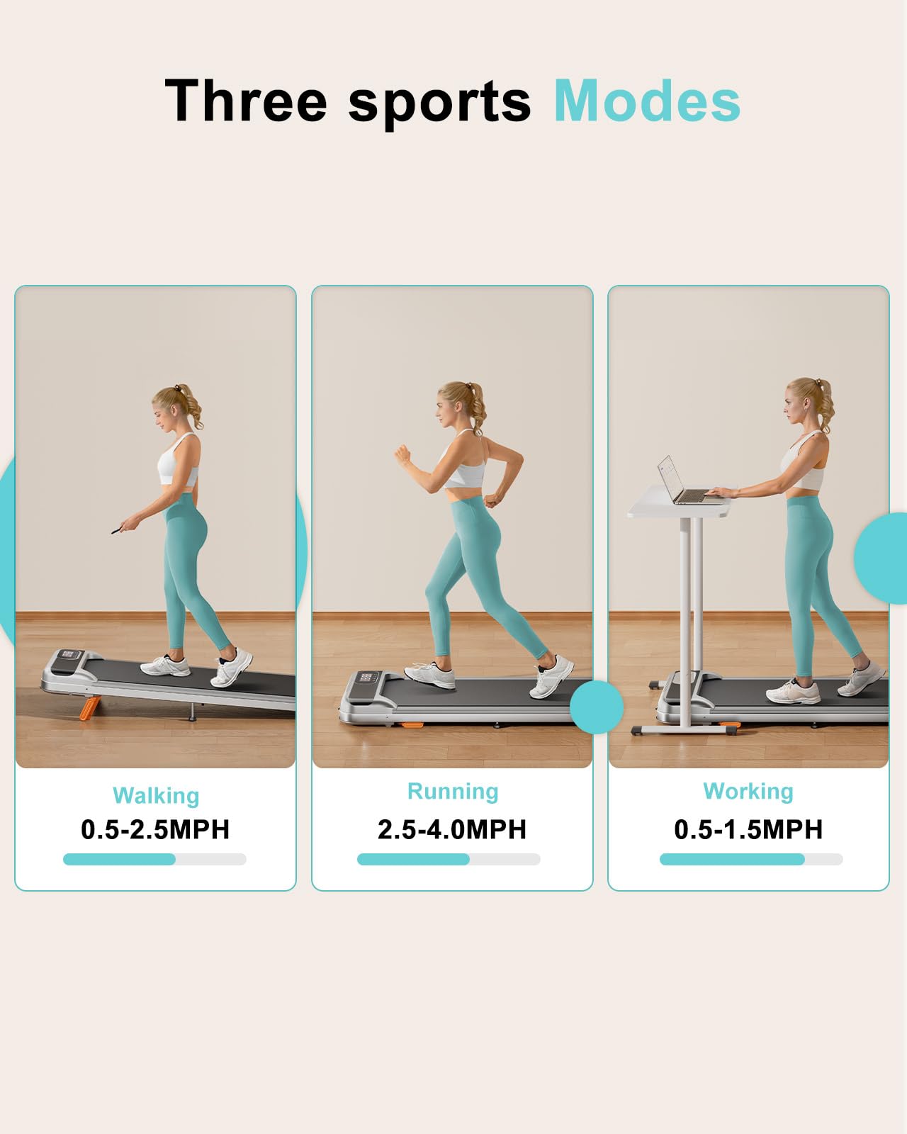 Abonow Walking Pad With Incline, 2.5Hp Walking Pad Treadmill,2 In 1 Portable Under Desk Treadmill 265Lb Weight Capacity,Walking