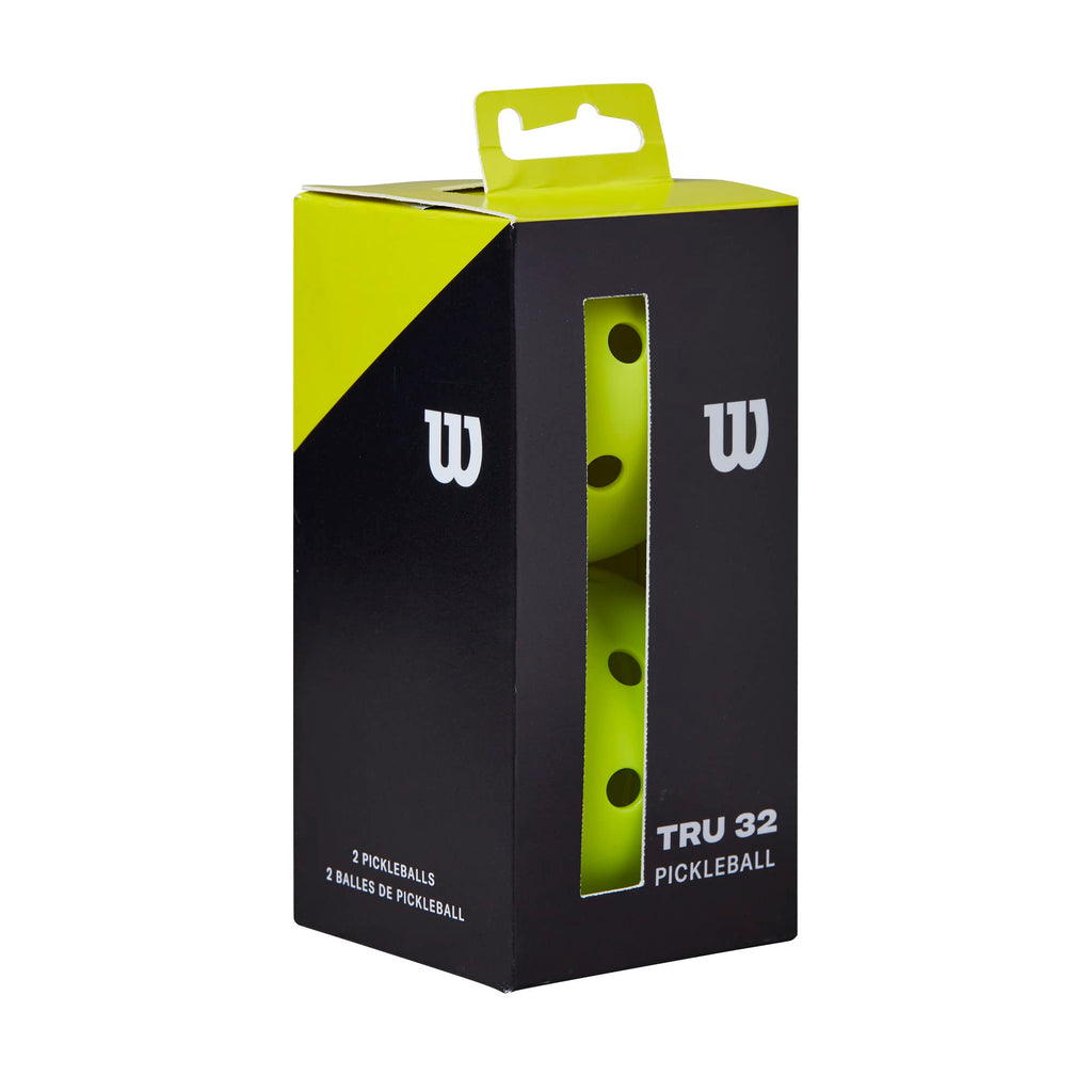 Wilson Tru 32 Pickleball Balls - 2 Pack, Yellow