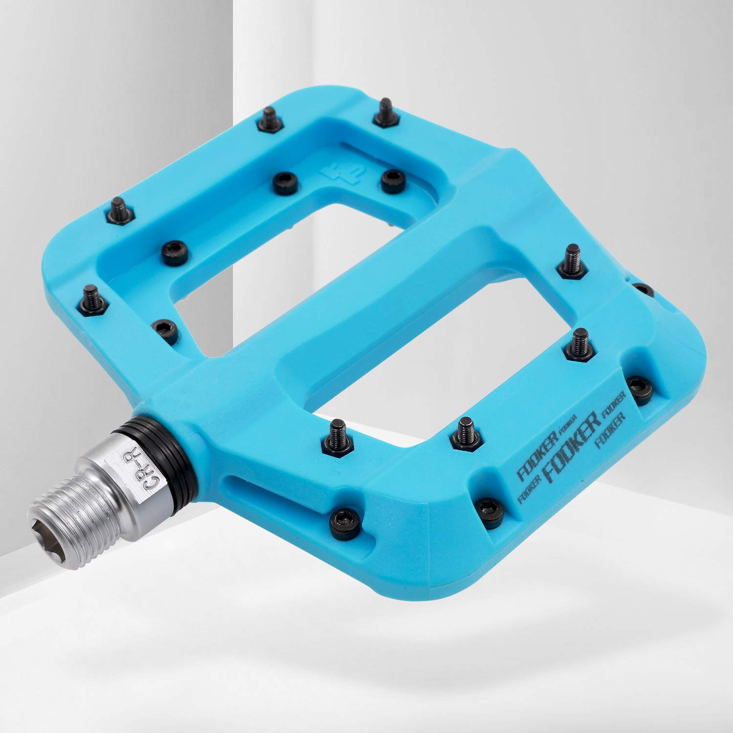Fooker Mtb Pedals Mountain Bike Pedals 3 Bearing Non-Slip Lightweight Nylon Fiber Bicycle Platform Pedals For Bmx Mtb 916