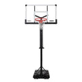 Lifetime 90734 Adjustable Portable Basketball Hoop, 54-Inch Tempered Glass Backboard, Black