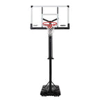 Lifetime 90734 Adjustable Portable Basketball Hoop, 54-Inch Tempered Glass Backboard, Black