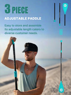 Niphean Inflatable Stand Up Paddle Board with Balanced Wing Design and SUP Accessories, Anti-Slip EVA Deck, 106 Inflatable Paddl