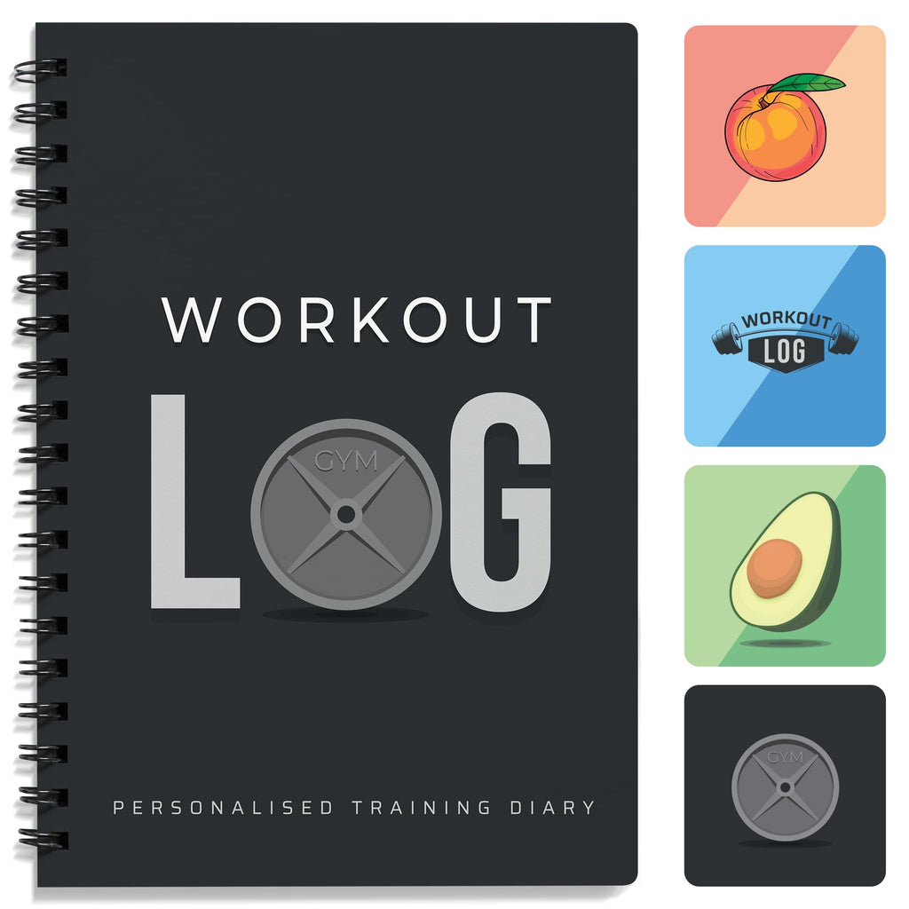 Workout Planner For Daily Fitness Tracking & Goals Setting (A5 Size, 6A X 8A, Charcoal Gray), Men & Women Personal Home & Gym Tr