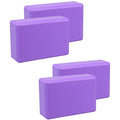 Jellex High Density Yoga Block Bricks  Support For Poses & Meditation Set Of 4 For Men Women Foaming Pilates Fitness Stretching